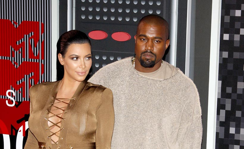 Kanye West and kim kardashian 