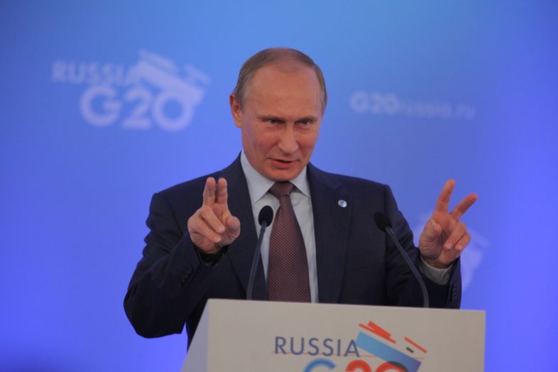 Vladimir Putin joked at a press conference