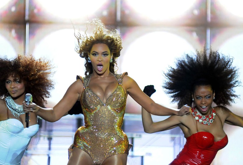 Rio de Janeiro, October 18, 2011 singer Beyonce, during her exhibition at the HSBC Arena