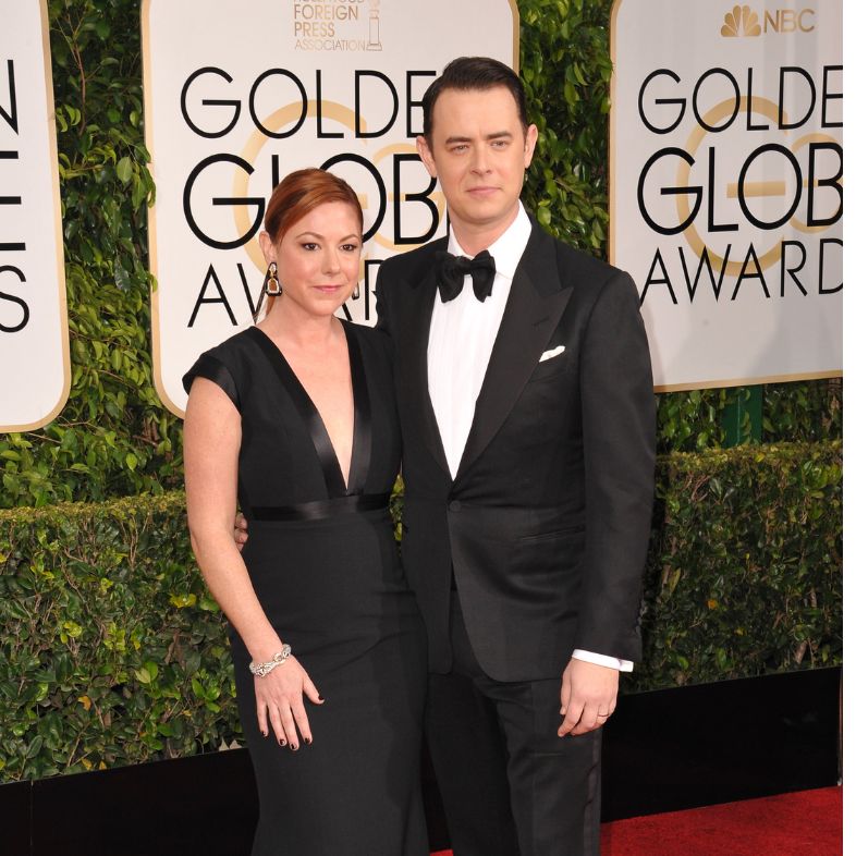 Los Angeles, CA Jan 11, 2015: samantha bryant&colin Hanks at the 72nd Annual Golden Globe Awards at the Beverly Hilton Hotel Beverly Hills