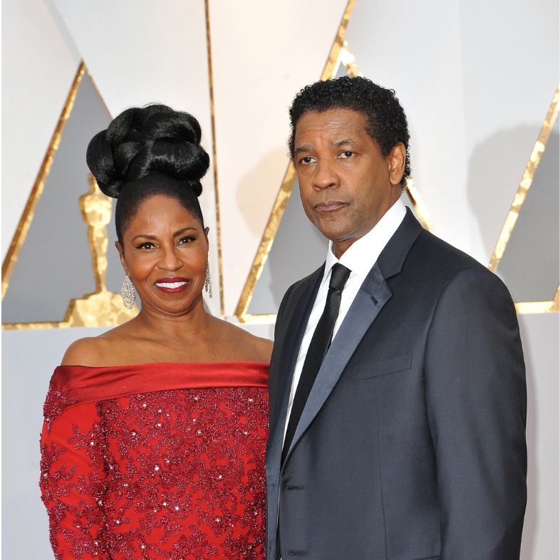 Denzel Washington and Pauletta Washington at the 89th Annual Academy Awards held at the Hollywood and Highland Center in Hollywood