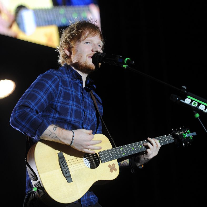 British singer Ed Sheeran during his performance in Prague, Czech Republic, February 12, 2015