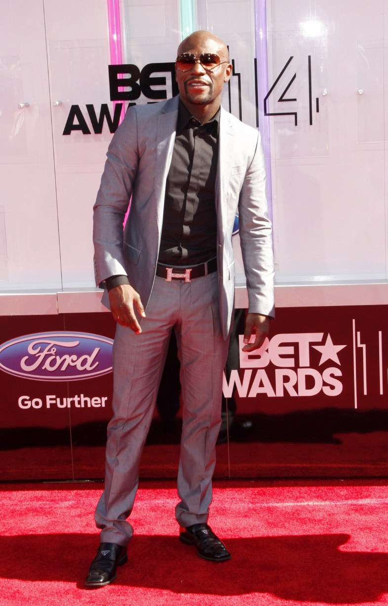 Floyd Mayweather Jr. at 2014 BET Awards held at Nokia's Theater L in Los Angeles