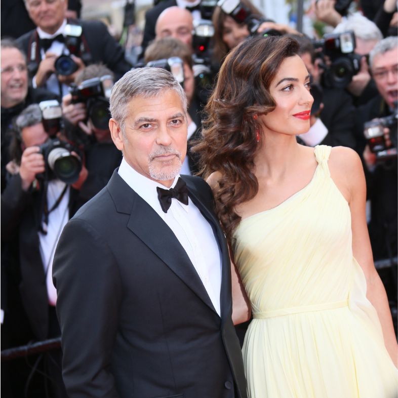 George Clooney and Amal Alamuddin attend the 'Money Monster' premiere during the 69th annual Cannes Film Festival on May 12, 2016 in Cannes, France