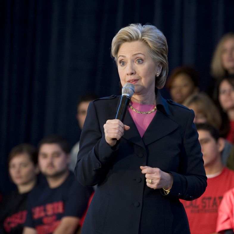 Presidential candidate Senator Hillary Clinton at a rally at California State University Northridge (CSUN)