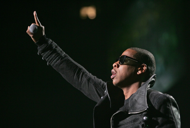 The Jay-z performs the first of its 2010 BP3 visit to the BankAtlanti center in concert