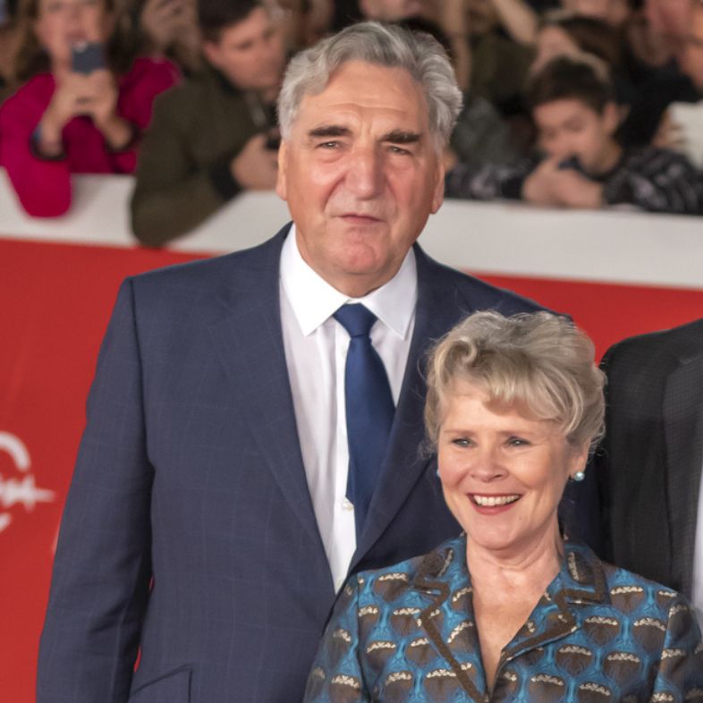 im Carter, Imelda Staunton, Michael Engler and Michelle Dockery attend the 'Downton Abbey' red carpet during the 14th Rome Film Fest