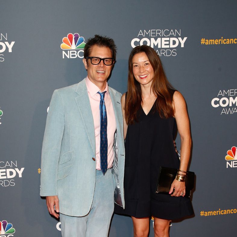 Actor/comedian Johnny Knoxville and wife Naomi Nelson attend the American Comedy Awards at Hammerstein Ballroom on April 26, 2014 in New York City