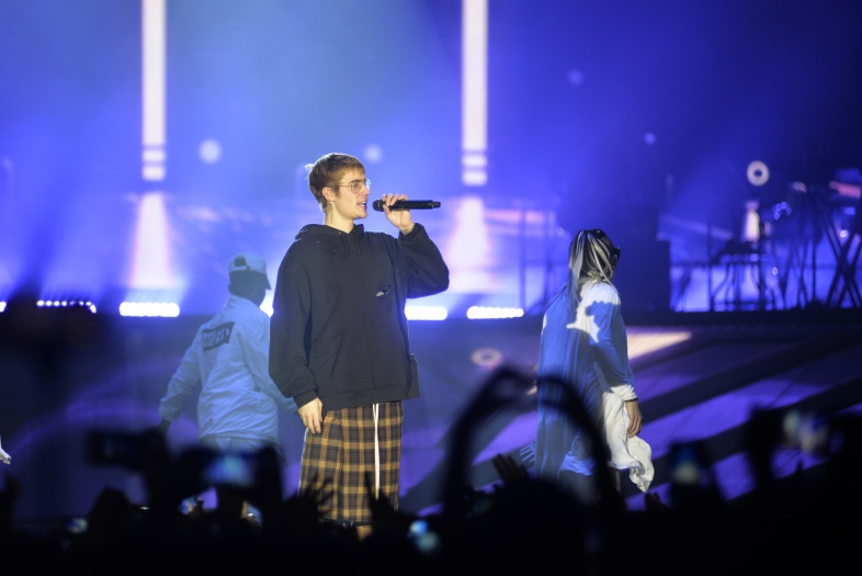 November 25, 2016: Justin Bieber concert at the MEO arena, Lisbon, Portugal