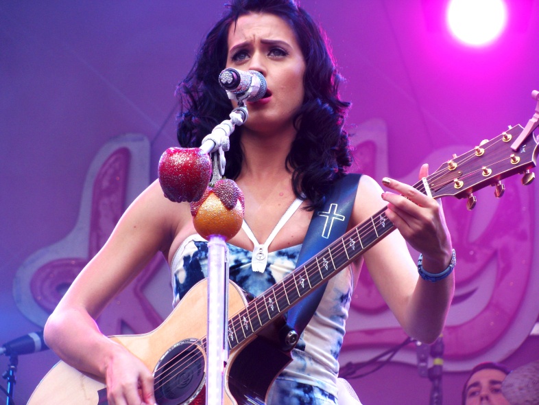 American singer and songwriter, Katy Perry, performing during the North American leg of her tour