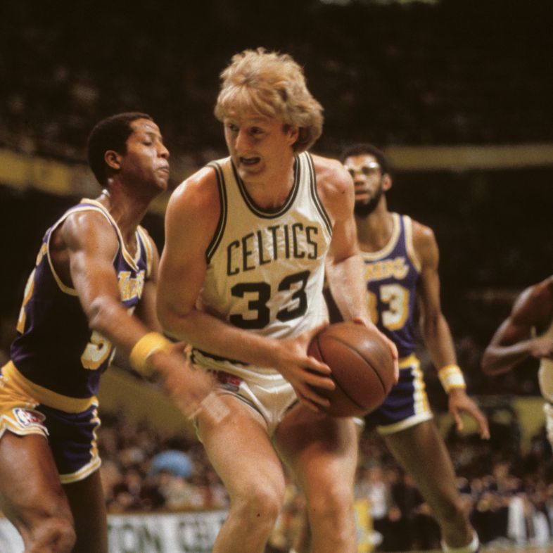 Boston Celtics image of vintage legend Larry Bird