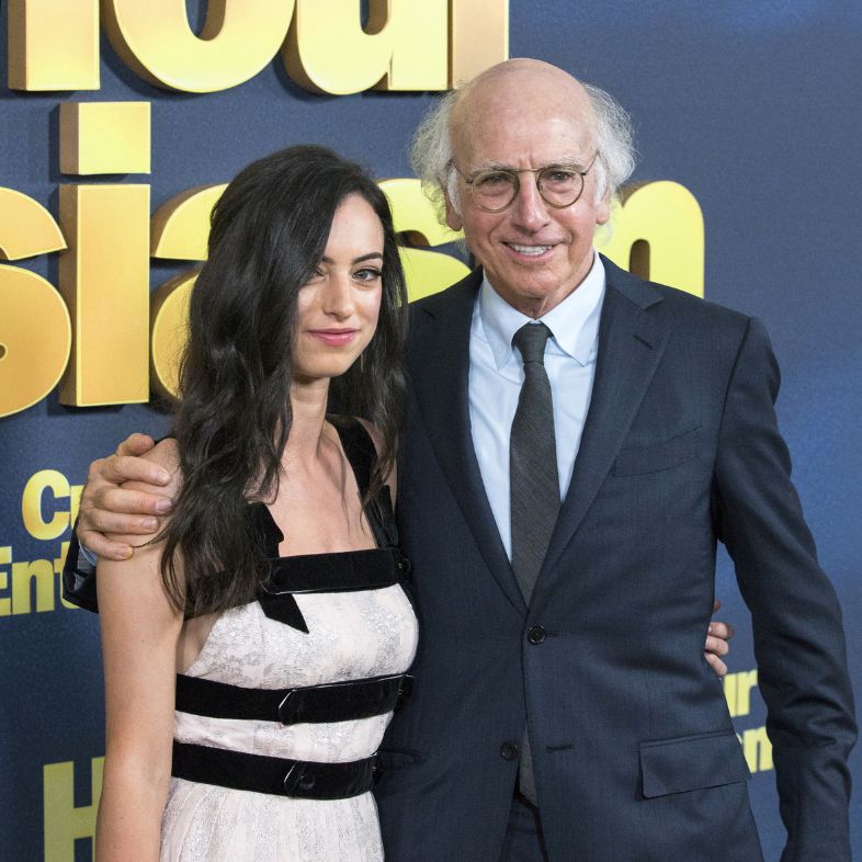 Larry David, who is the creator, executive producer, and comic star, and daughter Cazzie David, an actress, arrive for the New York City premiere of the HBO`s Curb Your Enthusiasm, the 9th season premiere of `The critically acclaimed fan favorite, a wacky comedy series about the misadventures of Larry David, playing a comedic, misanthropic, neurotic version of his real persona. , and his bizarre associates The event was held on September 27, 2017