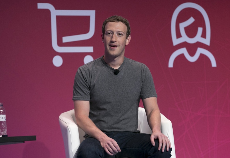 Mark Zuckerberg, president and company founder of facebook, seen at the mobile world congress