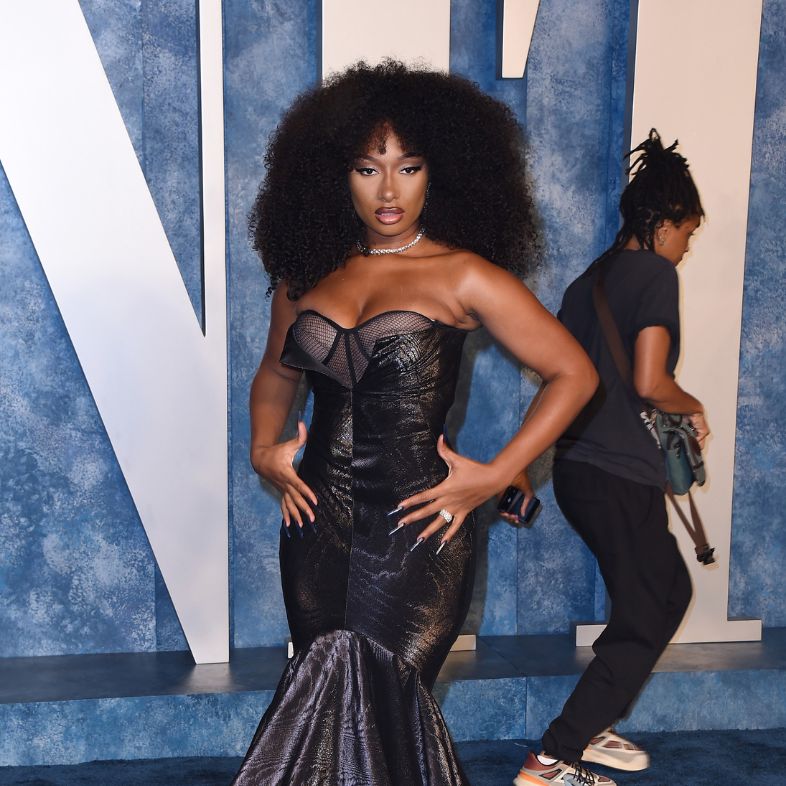 LOS ANGELES - MAR 12: Megan Thee Stallion at the 2023 Vanity Fair Oscar Party at the Wallis Annenberg Center for the Performing Arts