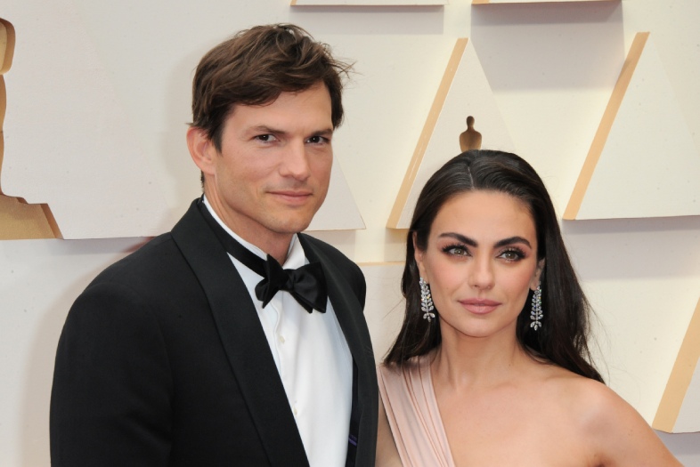 Mila kunis and ashton kutcher at the 94th annual academy awards held at the dolby theater in los angeles usa