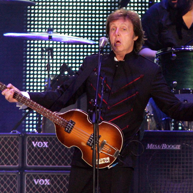 Paul McCartney performs in concert at Sun Life stadium in Miami on April 3, 2010
