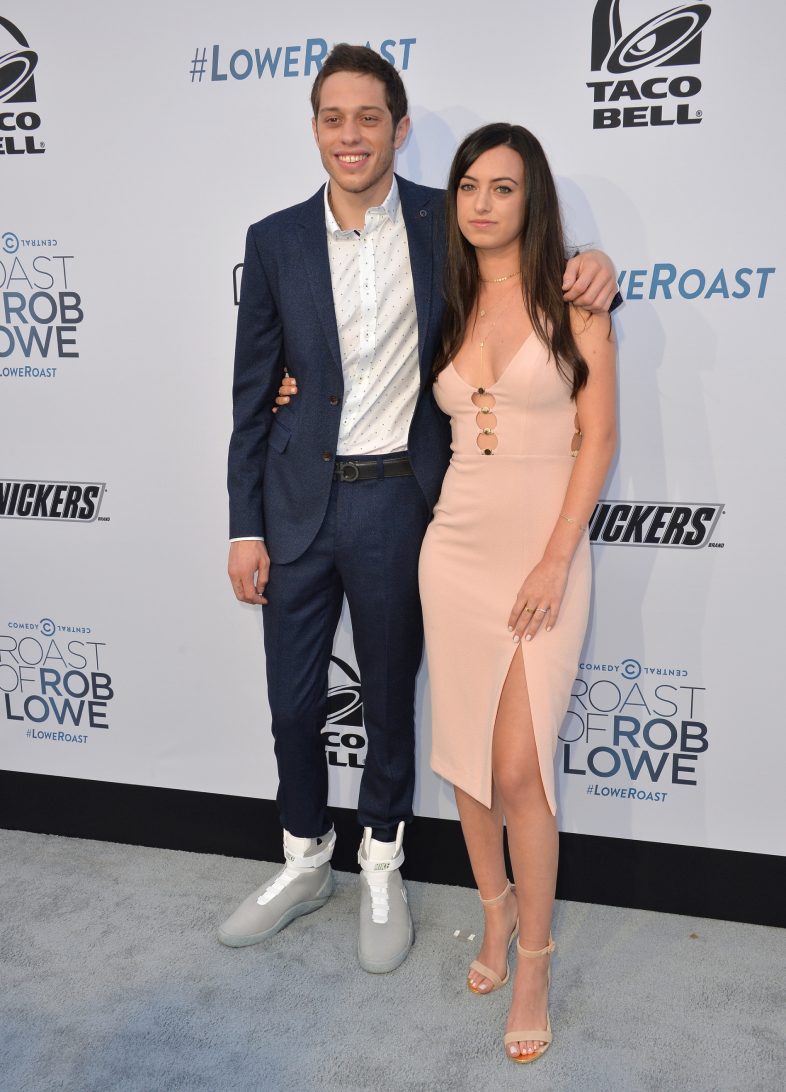 Los angeles ca. august 27, 2016: actor pete davidson&girlfriend cazzie david at comedy central rob lowe