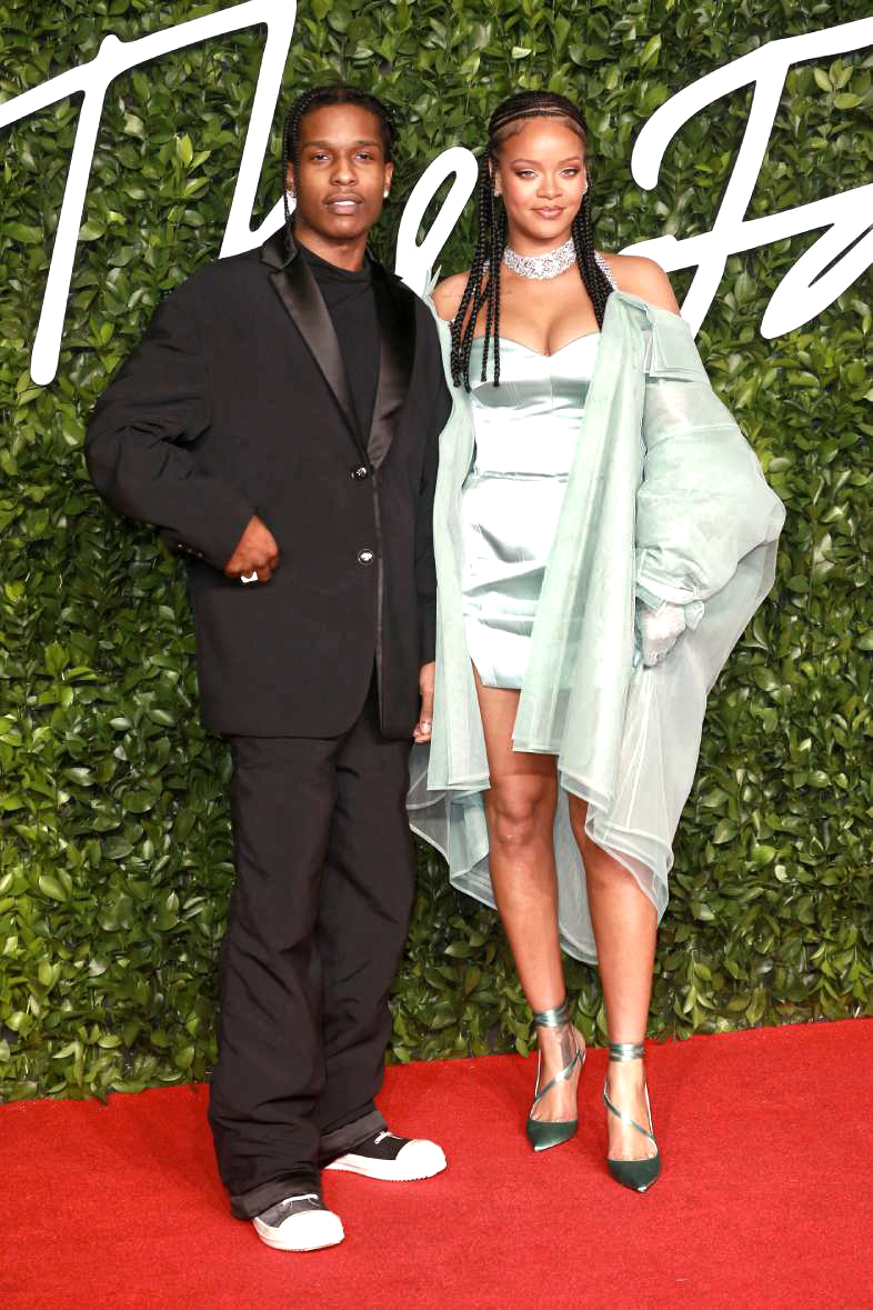 London, United Kingdom December 2, 2019: The rihanna and as soon as possible rock attend the fashion awards