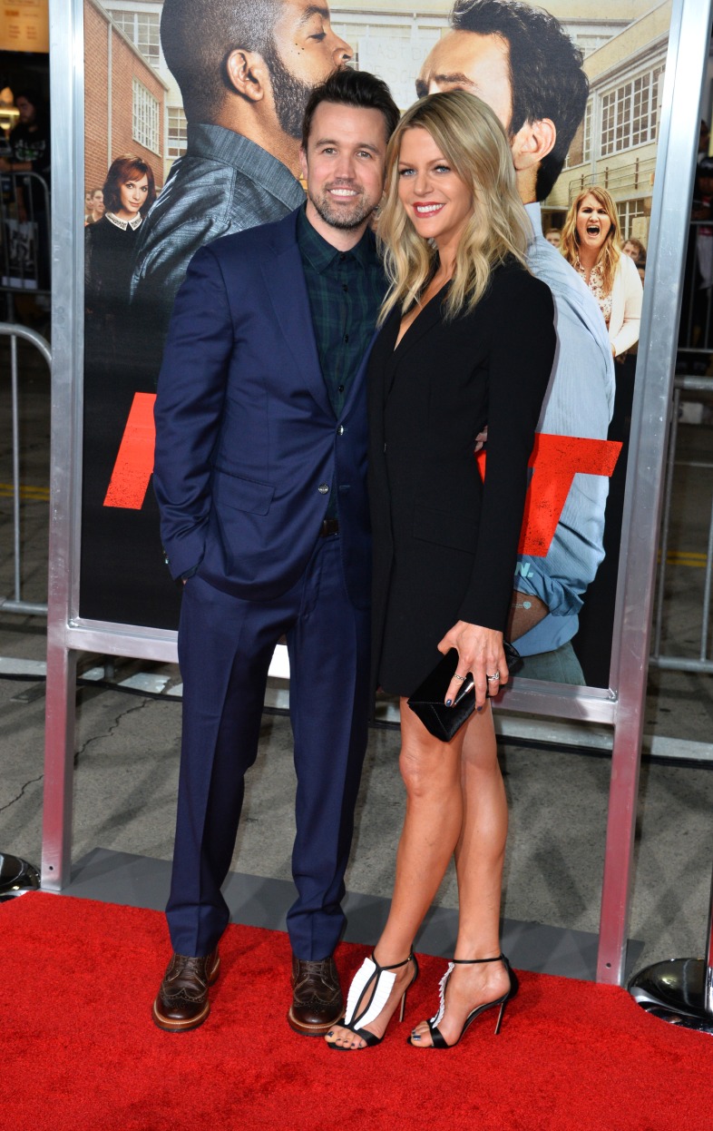 Los Angeles, Ca February 13, 2017: Mcelhenney&kaitlin olson de rob at world premiere for fist fight