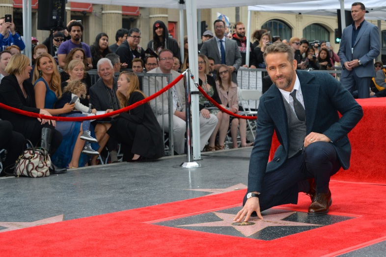 Los Angeles, Ca December 15, 2016: Actor Ryan Reynolds at hollywood walk of fame star ceremony respecting actor Ryan Reynolds