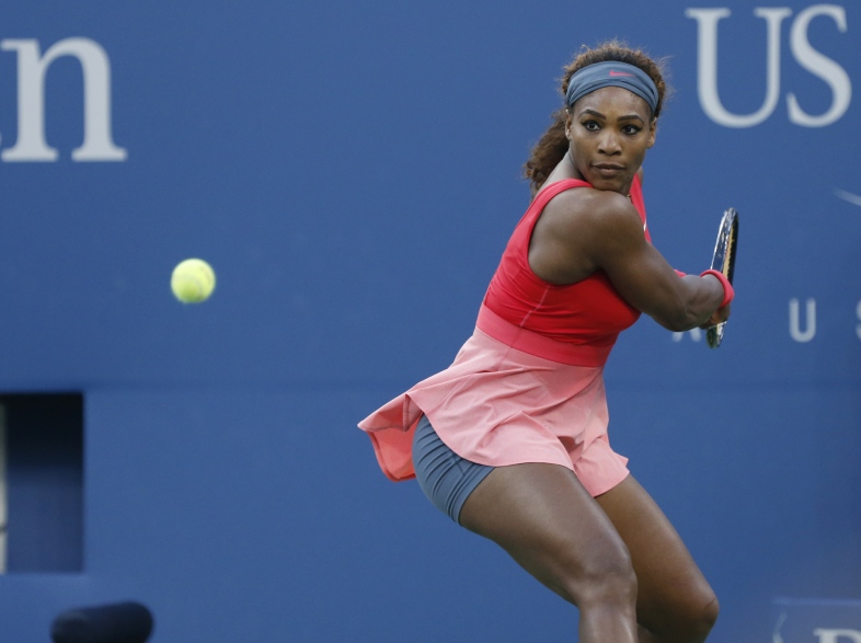 NEW YORK - September 8 Grand Slam champion Serena Williams seventeen times during her final match