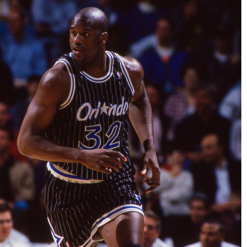 Orlando Magic star center Shaquille O` Neal #32 Image taken from color slide