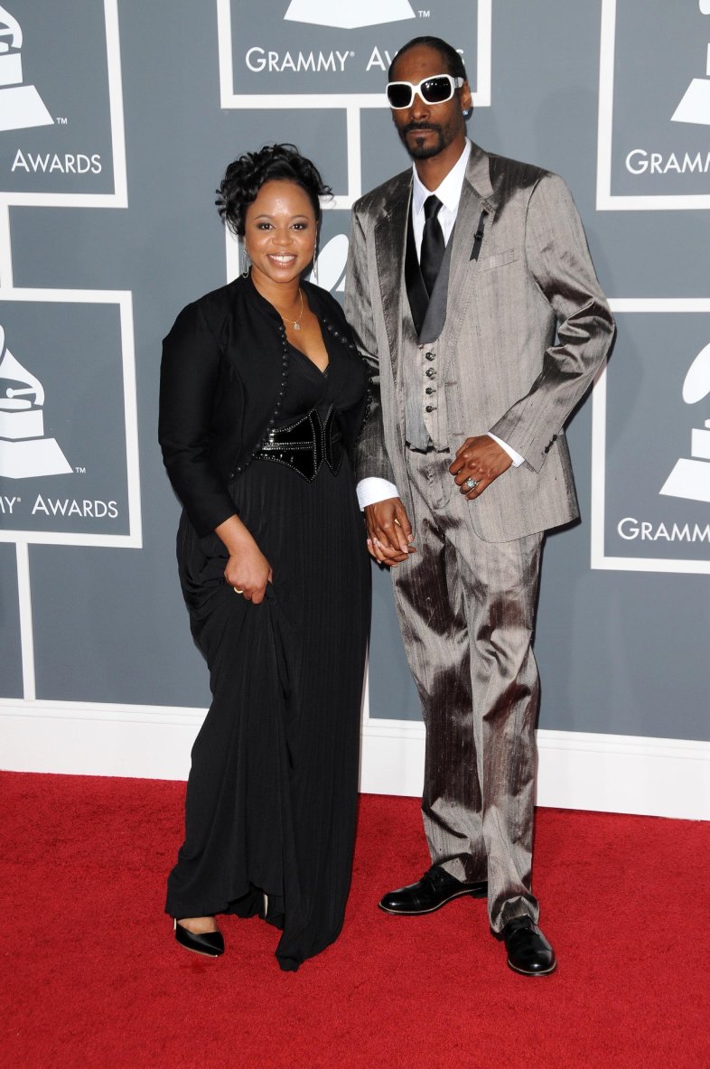Fureteur Dogg and wife Shante at the fifty-first annual Grammy Awards