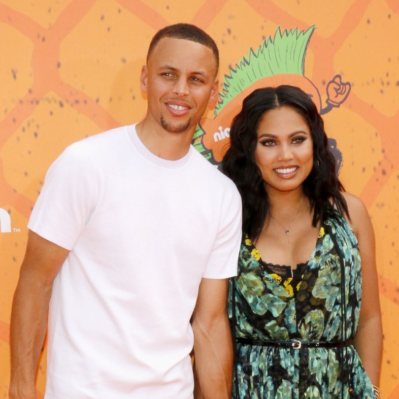 Stephen Curry and Ayesha Curry at the Nickelodeon Kids' Choice Sports Awards 2016 held at UCLA's Pauley Pavilion in Westwood