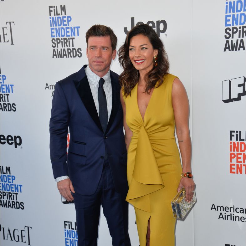 Taylor Sheridan&guest at the 2017 Film Spirit Independent Awards on the beach in Santa Monica