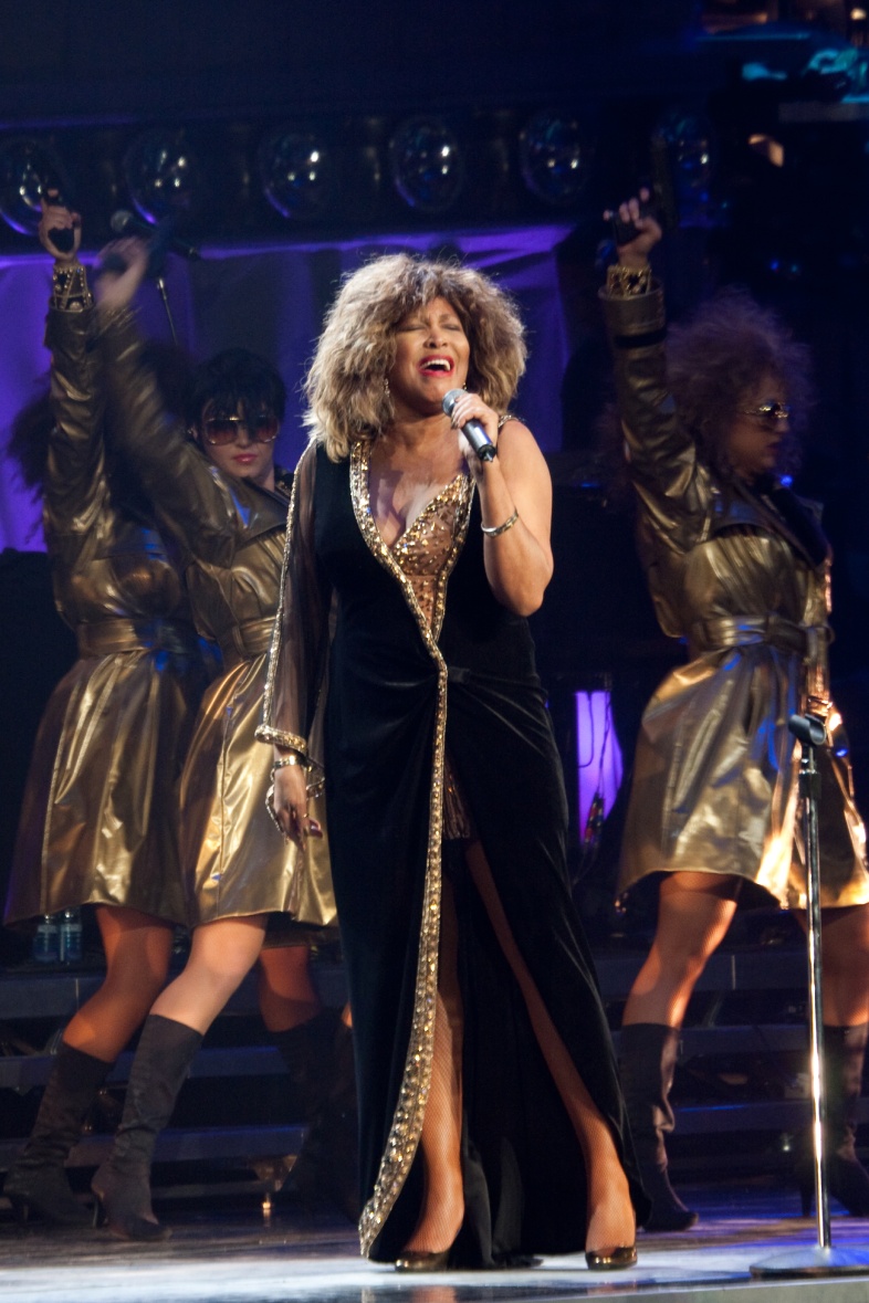 Tina Turner performs under tension in Montreal, Canada