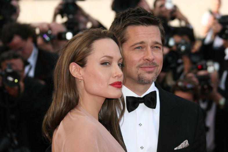 CANNES, FRANCE - MAY 20: Angelina Jolie and Brad Pitt attend the premiere of "Inglourious Basterds