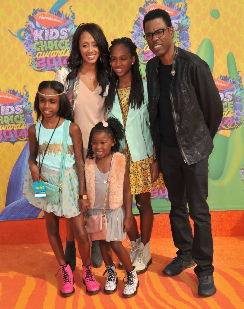 Los Angeles, Ca March 29, 2014: Chris rock&family at the 27th annual kidschoice machine awards