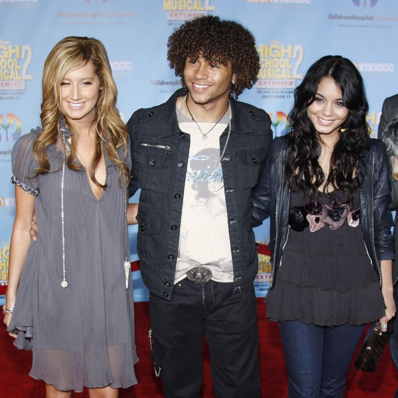 Ashley Tisdale, Corbin Bleu and Vanessa Hudgens attend the DVD Premiere of `High School Musical 2` held at the El Capitan Theater in Hollywood, California, United States on November 19, 2007