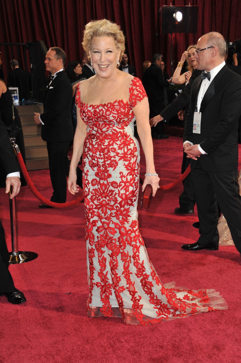 LOS ANGELES, CA - MARCH 2, 2014: Bette Midler at the 86th Annual Academy Awards at the Dolby Theatre, Hollywood