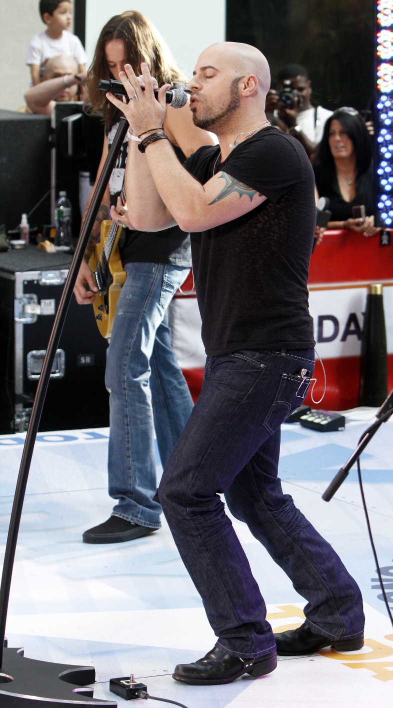 Chris Daughtry performs on the TODAY Show at Rockefeller Plaza in New York City