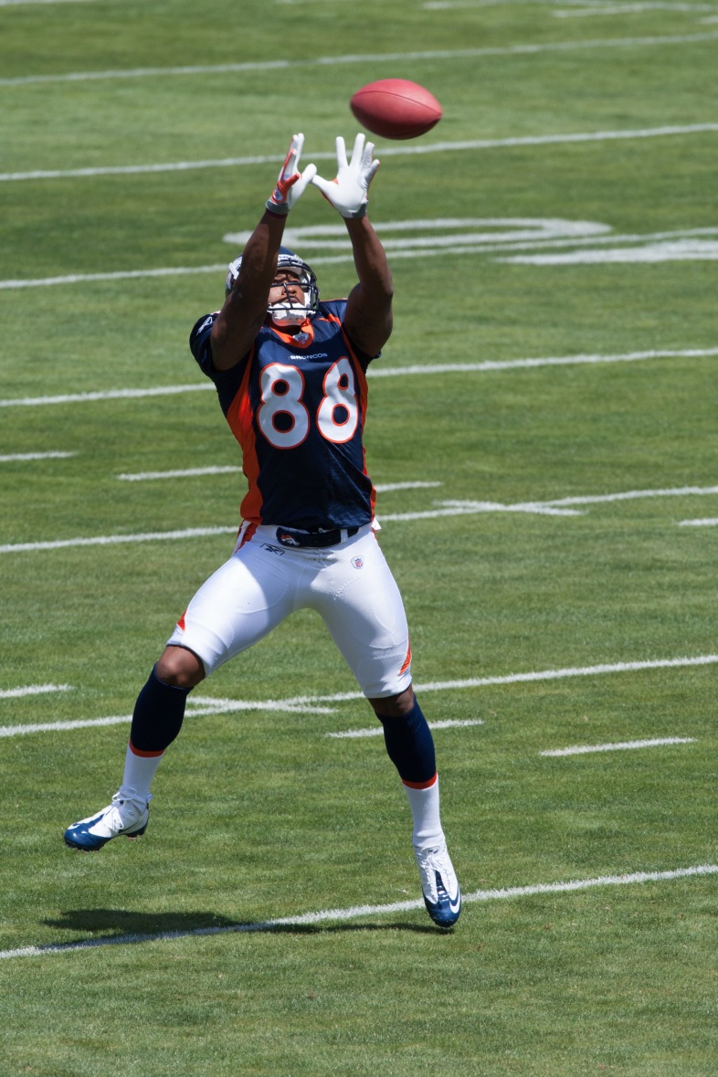 Denver Broncos wide receiver Demaryius Thomas during 2010