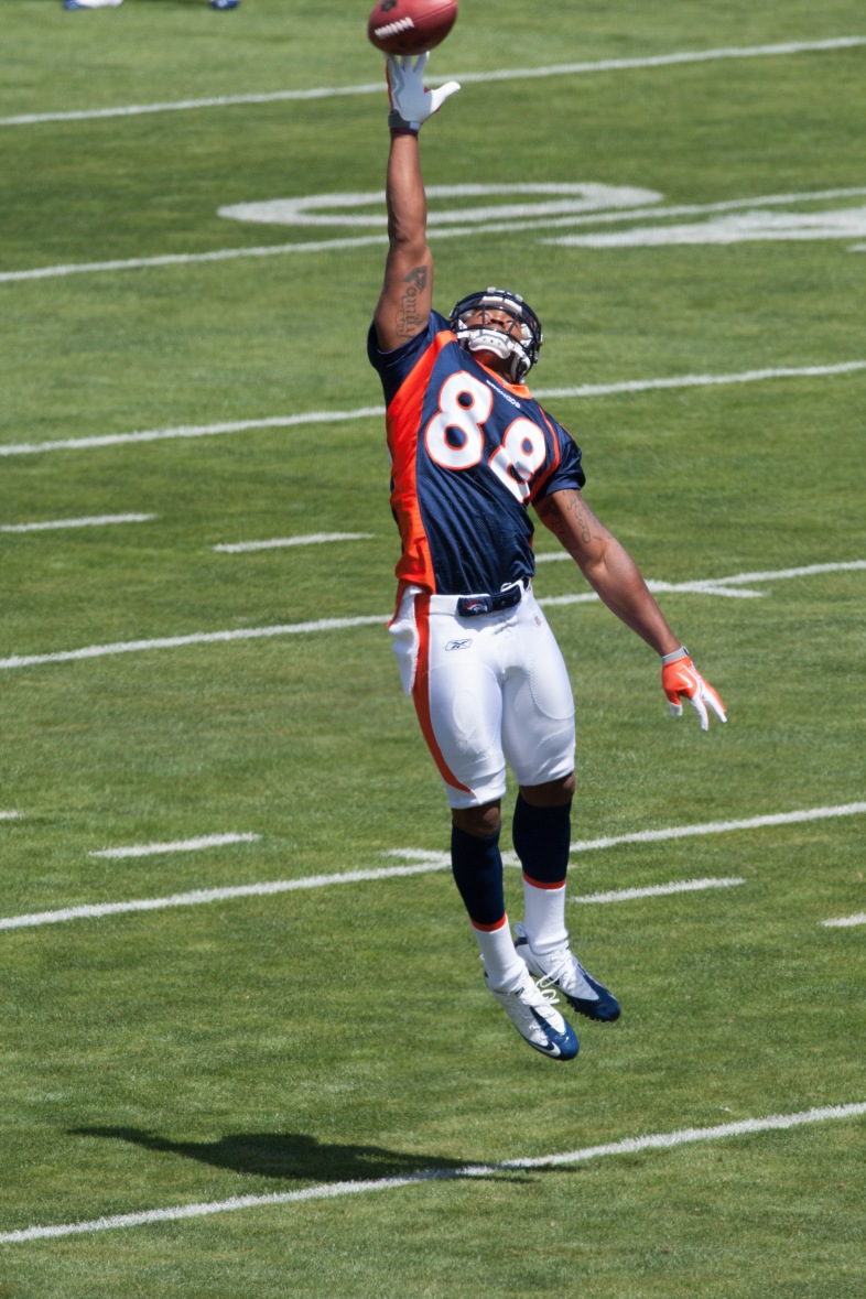 Denver Broncos wide receiver Demaryius Thomas during 2010 Rookies
