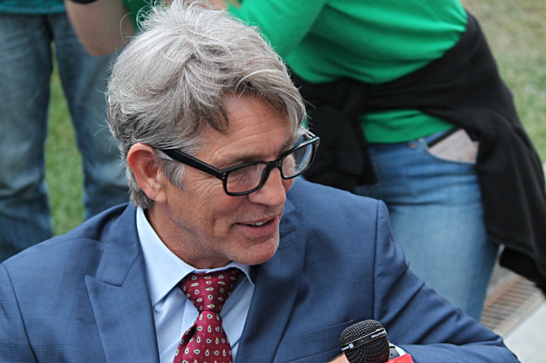 Actor Eric Roberts at the shooting of the film Maximum blow in Moscow
