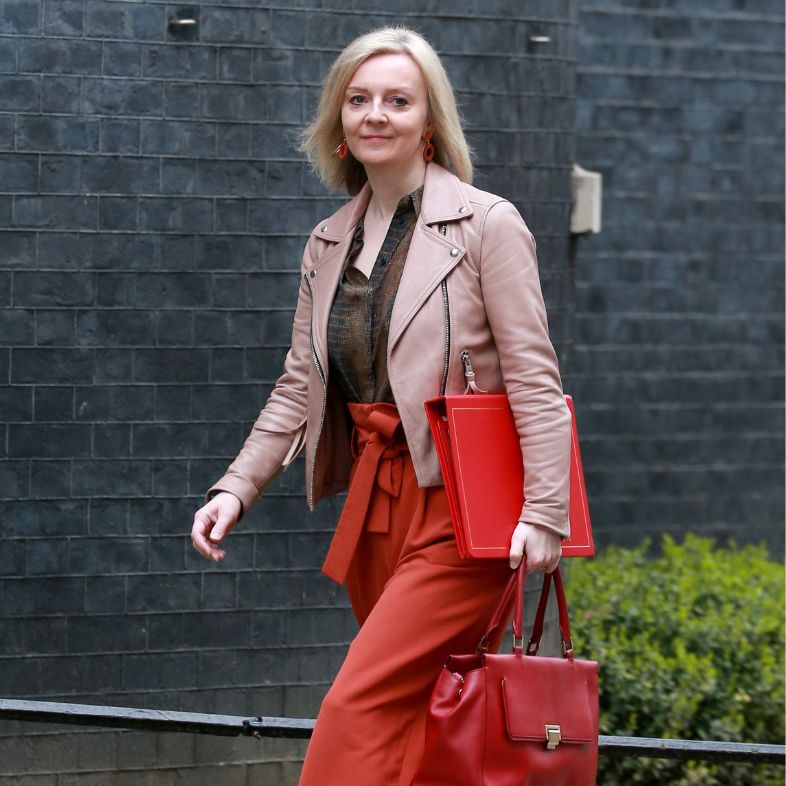 London, United Kingdom- March 11, 2020: Liz Truss arrives for a cabinet meeting at 10 downing street in London, UK