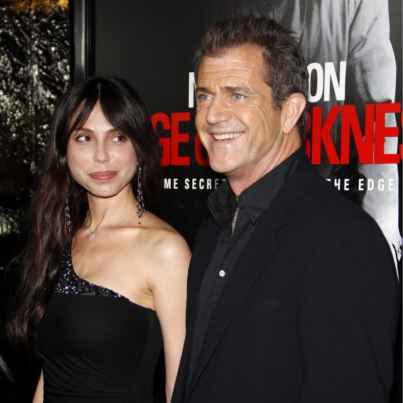 Mel Gibson and Oksana Grigorieva at the Los Angeles premiere of Edge Of Darkness held at the Grauman Chinese Theatre in Hollywood on January 26, 2010.