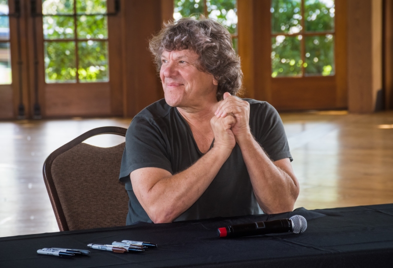 BETHEL, NEW YORK - August 13 - Michael Lang, author, concert promoter and co organizer of the 1969 Woodstock concert at the Museum at Bethel Woods