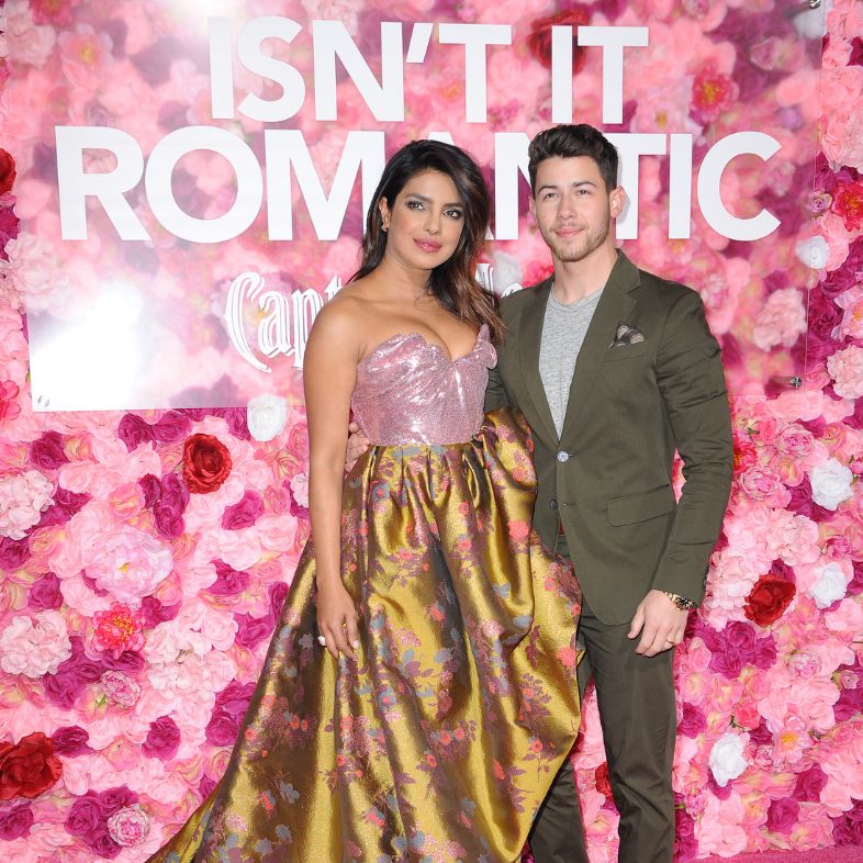 Nick Jonas and Priyanka Chopra at the Los Angeles premiere of Isn t It Romantic held at the Ace Hotel Theatre in Los Angeles, USA on February 11, 2019