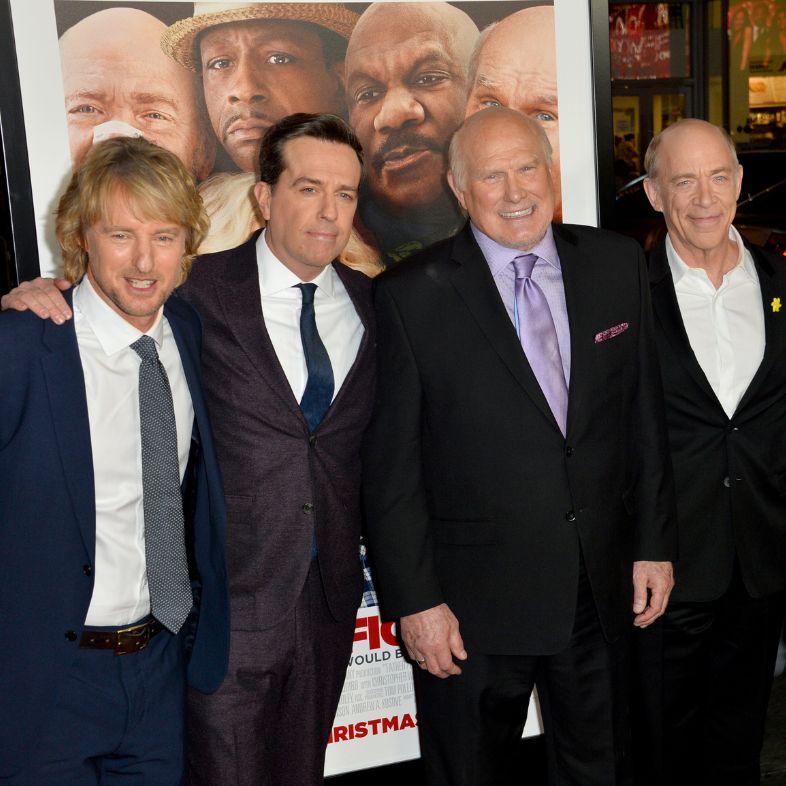 LOS ANGELES, CA - December 13, 2017: Owen Wilson, Ed Helms, Terry Bradshaw, J.K. Simmons & Katt Williams at the premiere of Father Figures at the TCL Chinese Theatre