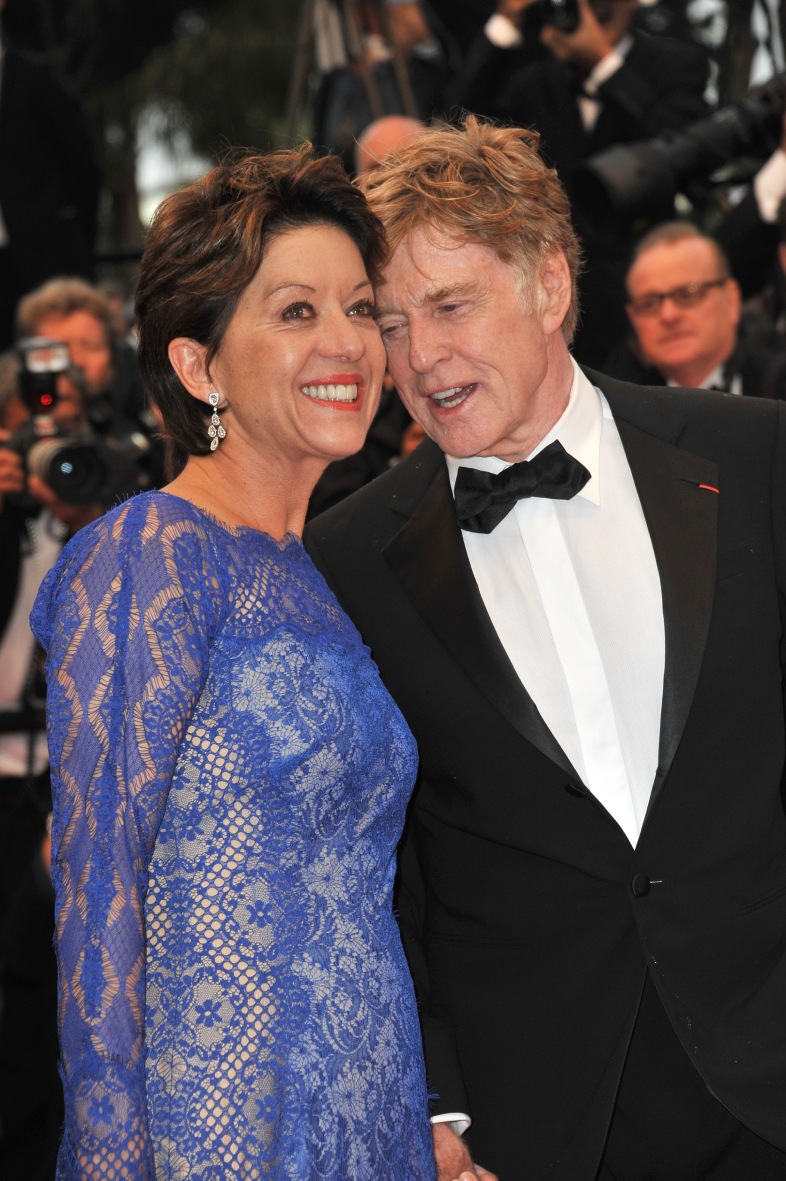 CANNES, FRANCE - May 22, 2013: Robert Redford & wife Sibylle Szaggars at gala premiere for his movie "All Is Lost " 