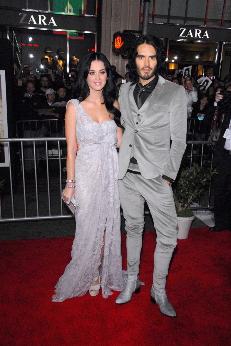 Katy Perry and Russell Brand at "The Tempest" Los Angeles Premiere, El Capitan, Hollywood