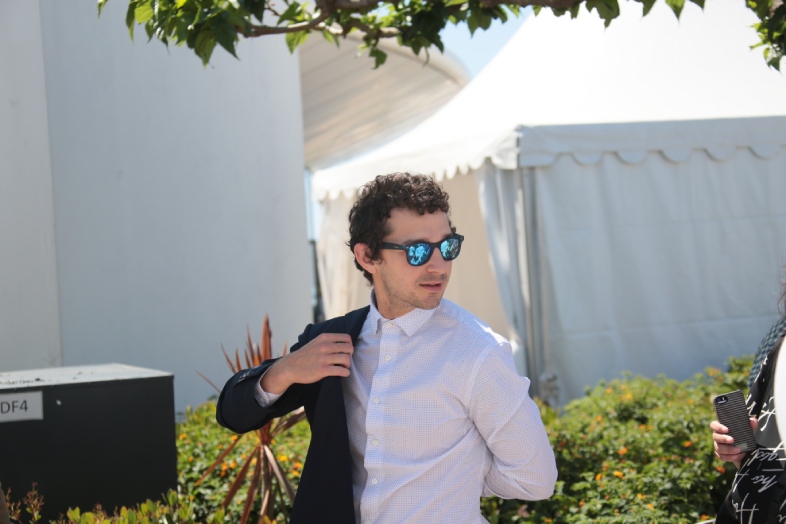 Shia LaBeouf takes care of the 'American honey' photo shoot during the sixty-ninth annual Cannes Film Festival