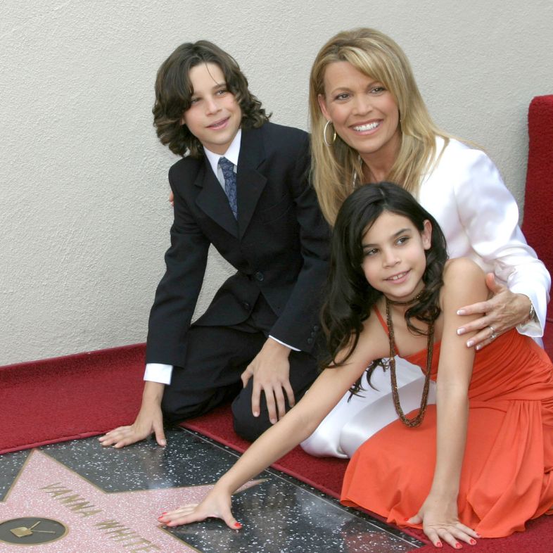 Vanna White and her kids Vanna White Receives her star on the Hollywood Walk of Fame Los Angeles