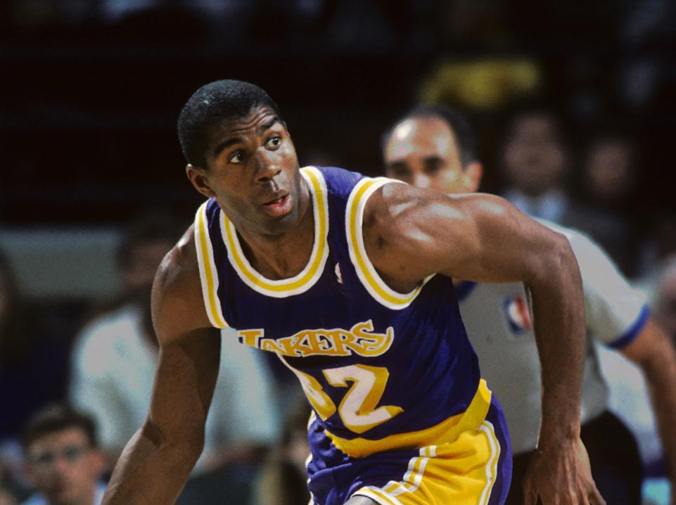 Los Angeles Lakers legend Earvin Magic Johnson. (Image taken from color slide.) - Photo 73860785 © Jerry Coli | Dreamstime.com
