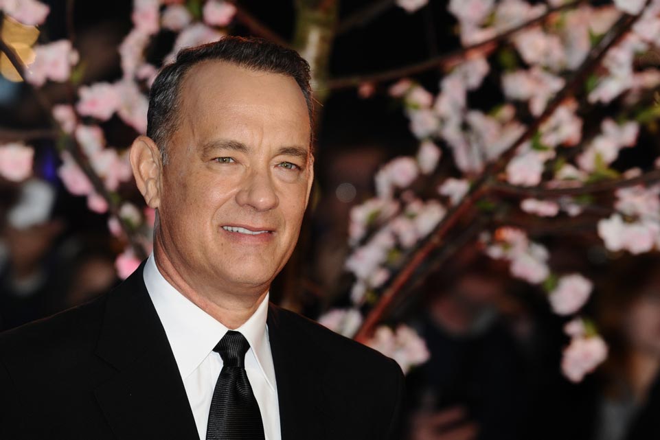 Tom Hanks arrives for the premiere of 